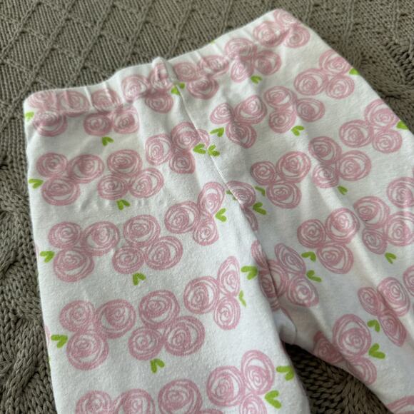 Little Hip Squeaks Pink Rose Leggings ~ 9/12M - Picture 8 of 8